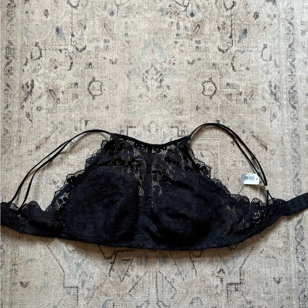Elegant Black Lace Bralette